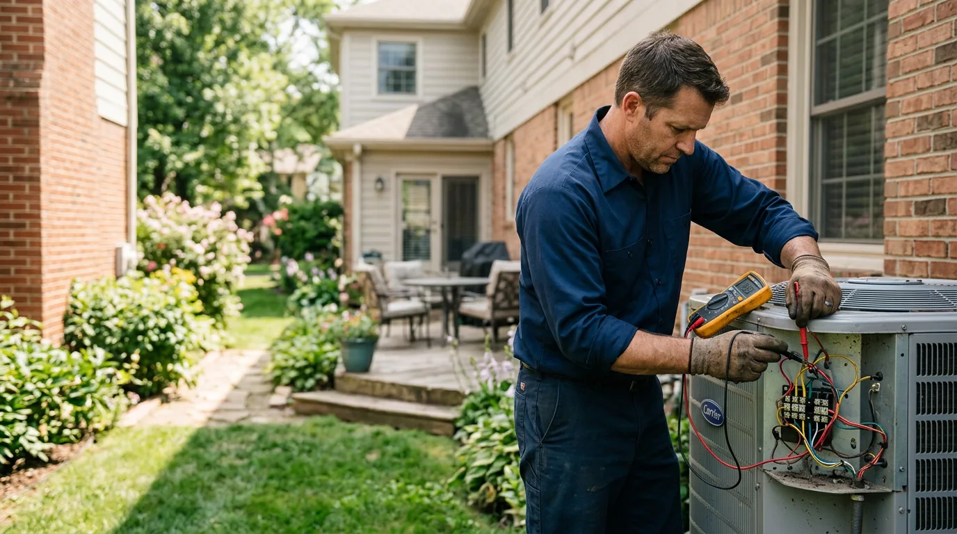 HVAC technician working near Troy, KS